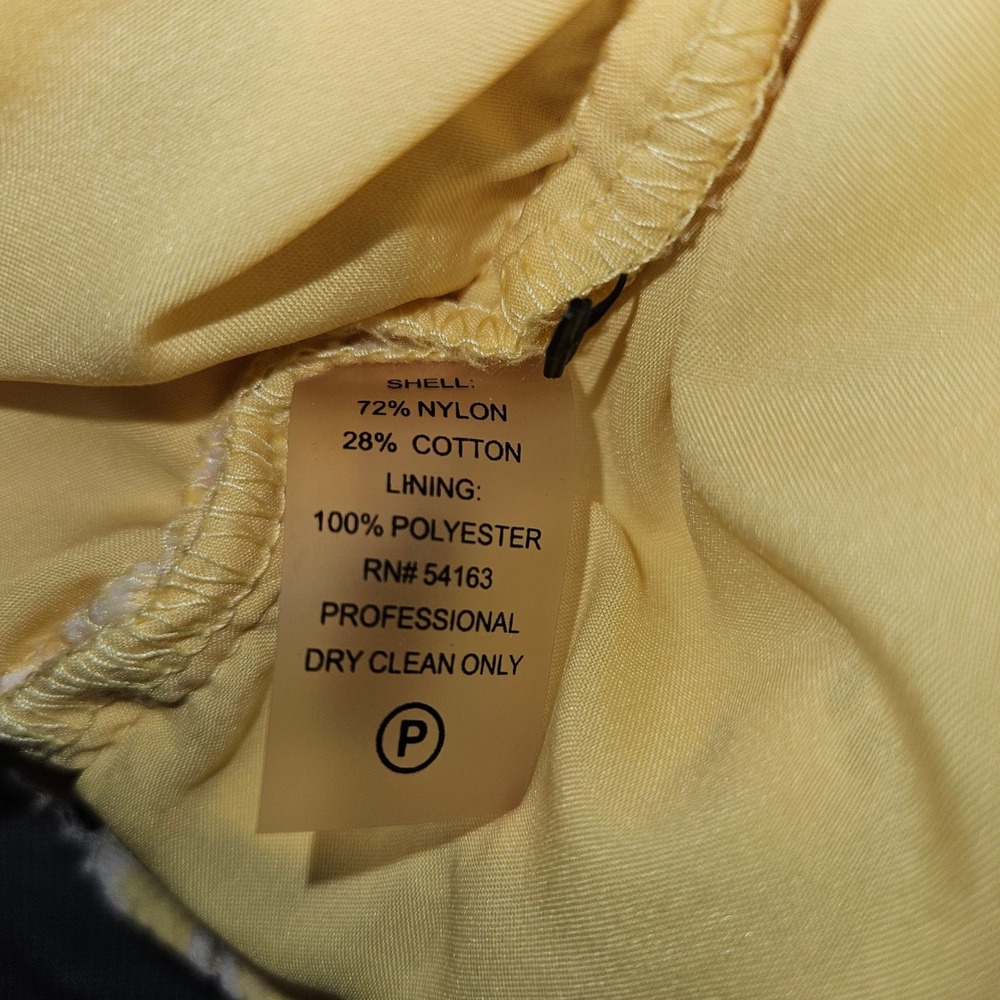 Tommy Hilfiger Yellow White Floral Lace Shift Dress Size 14 - Picture 3 of 6